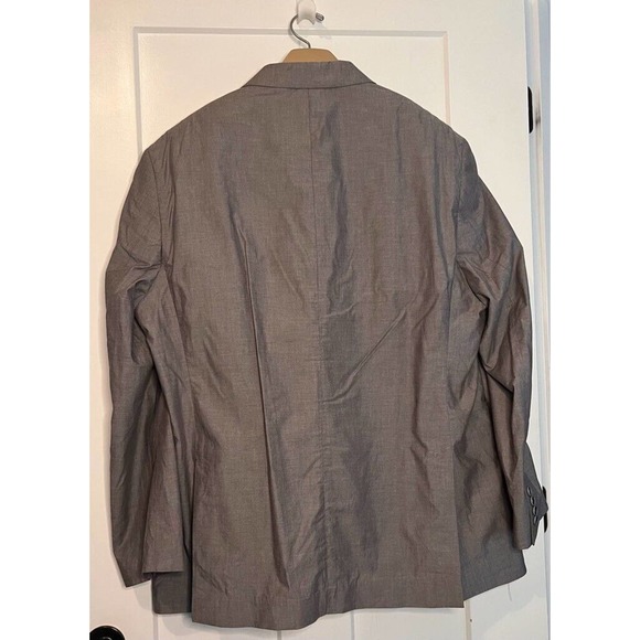 Alan Flusser Mens Two Button Suit‎ Jacket Gray Lined Single-Breasted Notch 48R - Picture 2 of 8